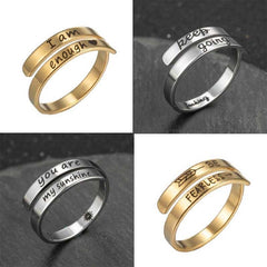 Stainless Steel English Double Ring